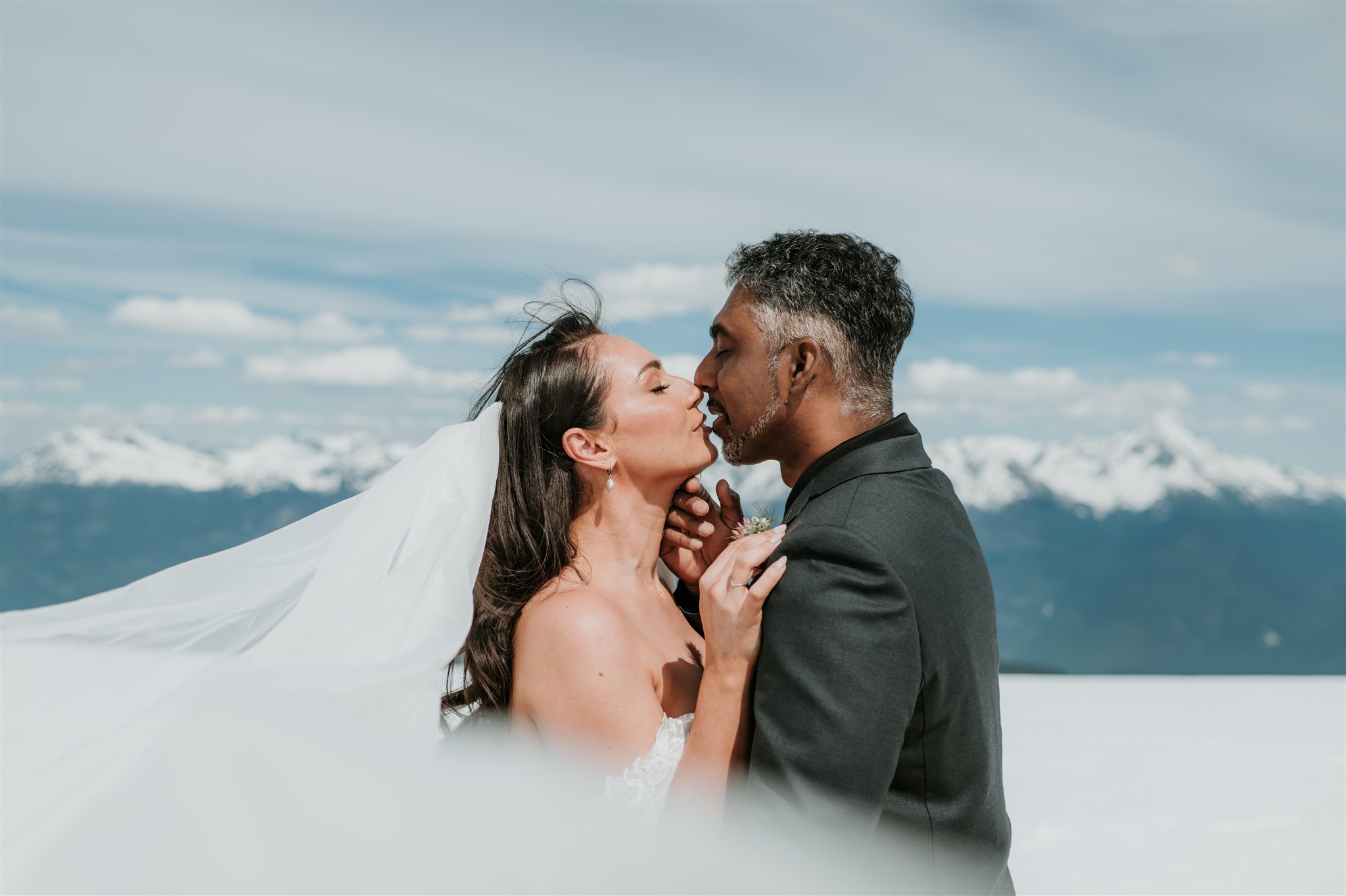 Whistler mountain elopement with Blackcomb Helicopters