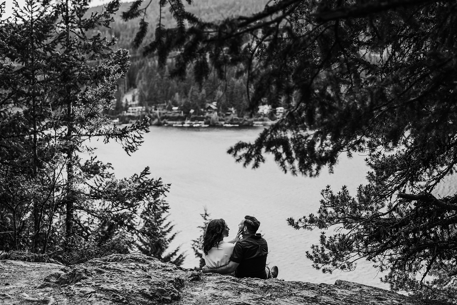 Whistler engagement photography on Alta Lake