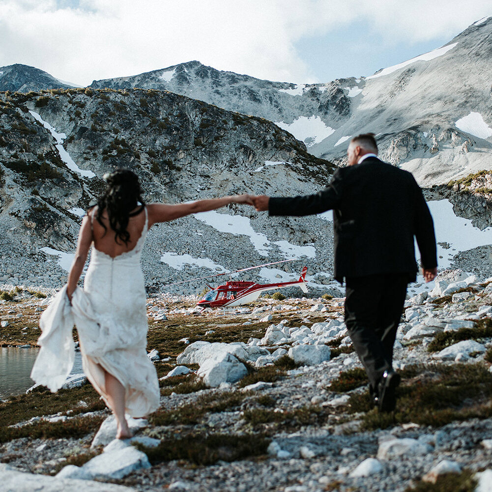 Pemberton Helicopter Elopement Photography