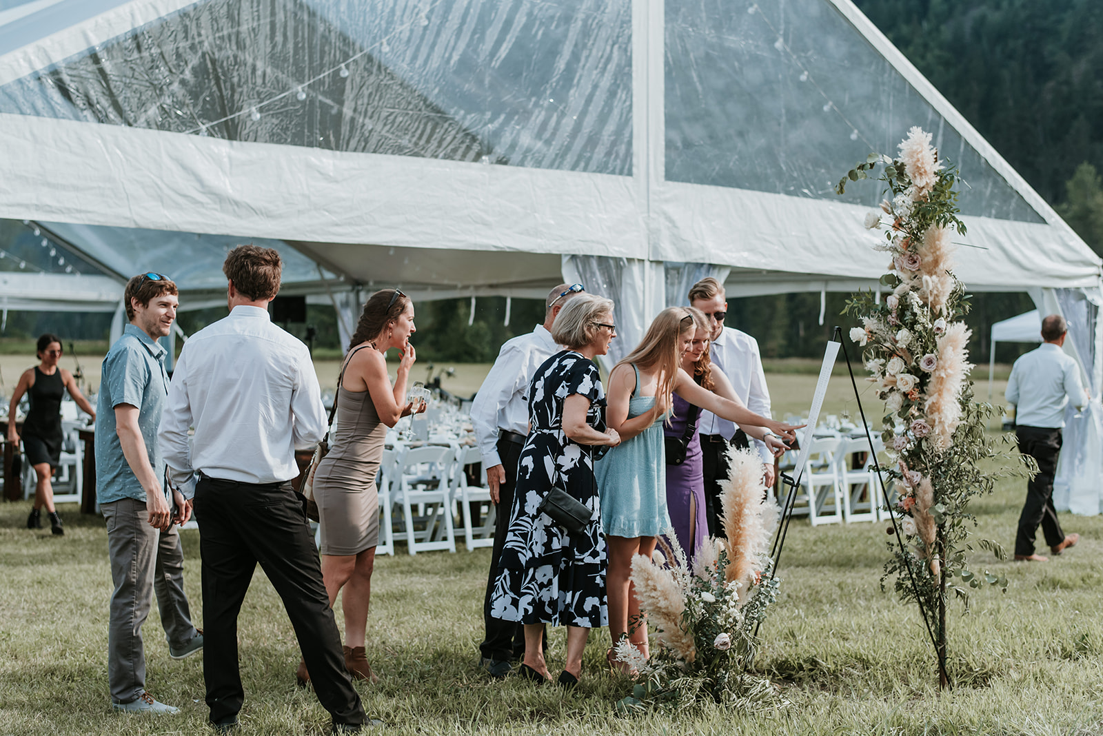 Pemberton wedding reception at Bluevault Farm