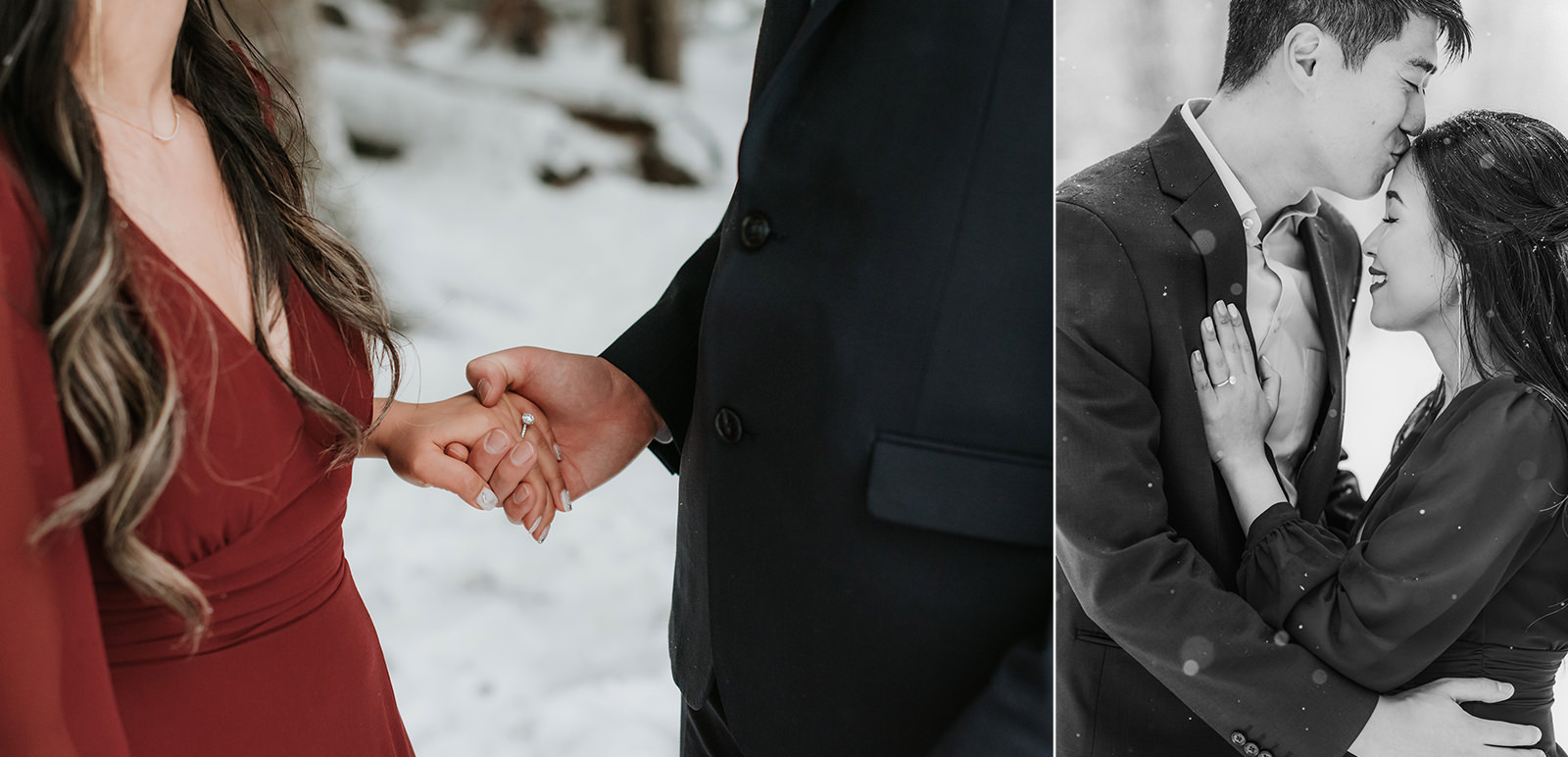 Winter engagement photography in Squamish BC