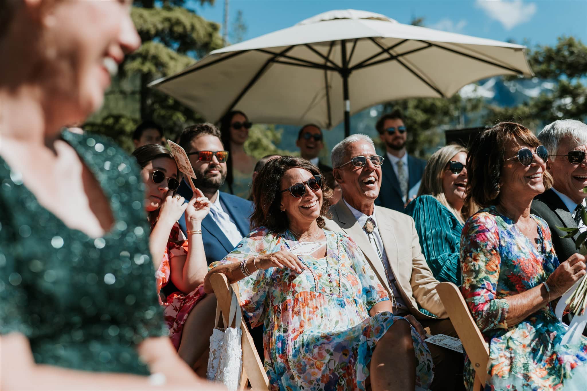 Guests enjoy a ceremony at the Sea to Sky Gondola in Squamish BC