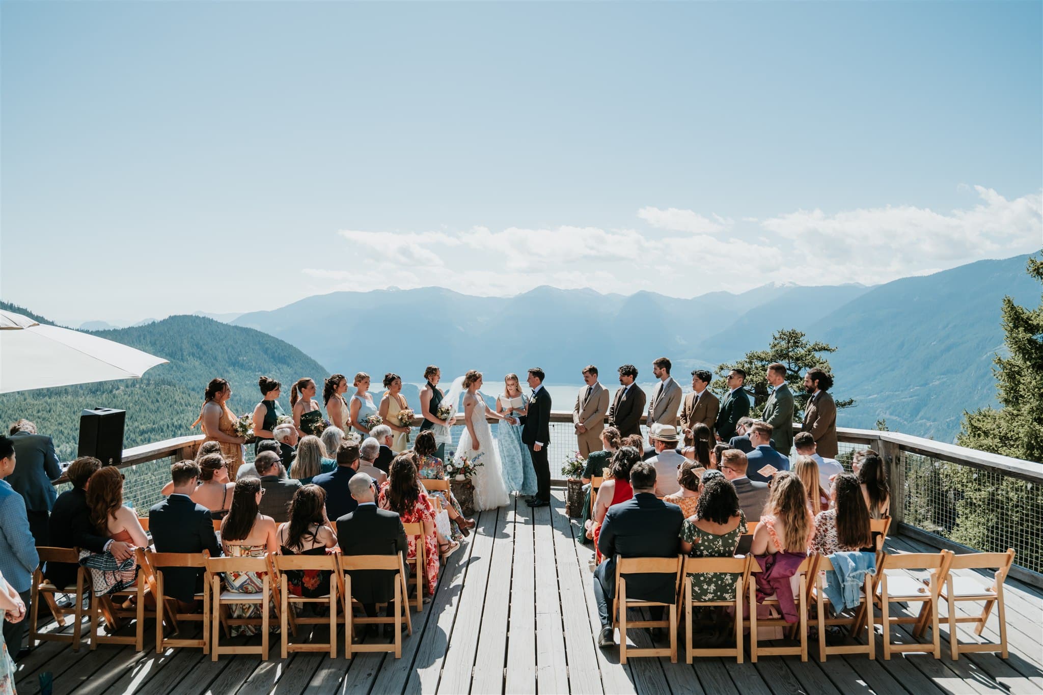 Squamish wedding ceremony at the Sea to Sky Gondola