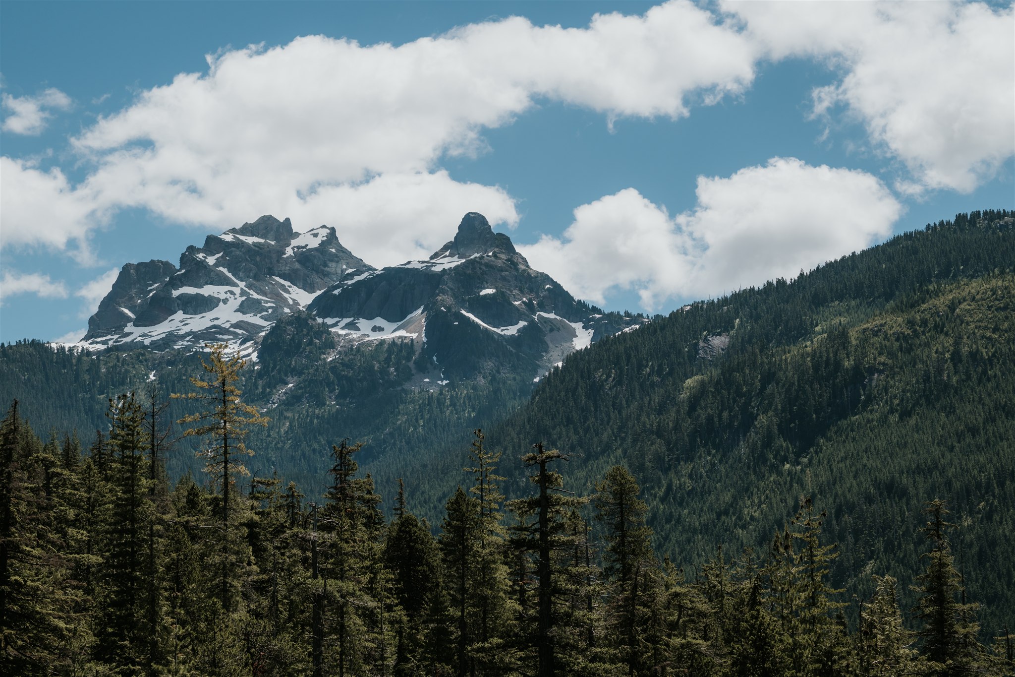 Mountain views from the Sea to Sky Gondola in Squamish BC