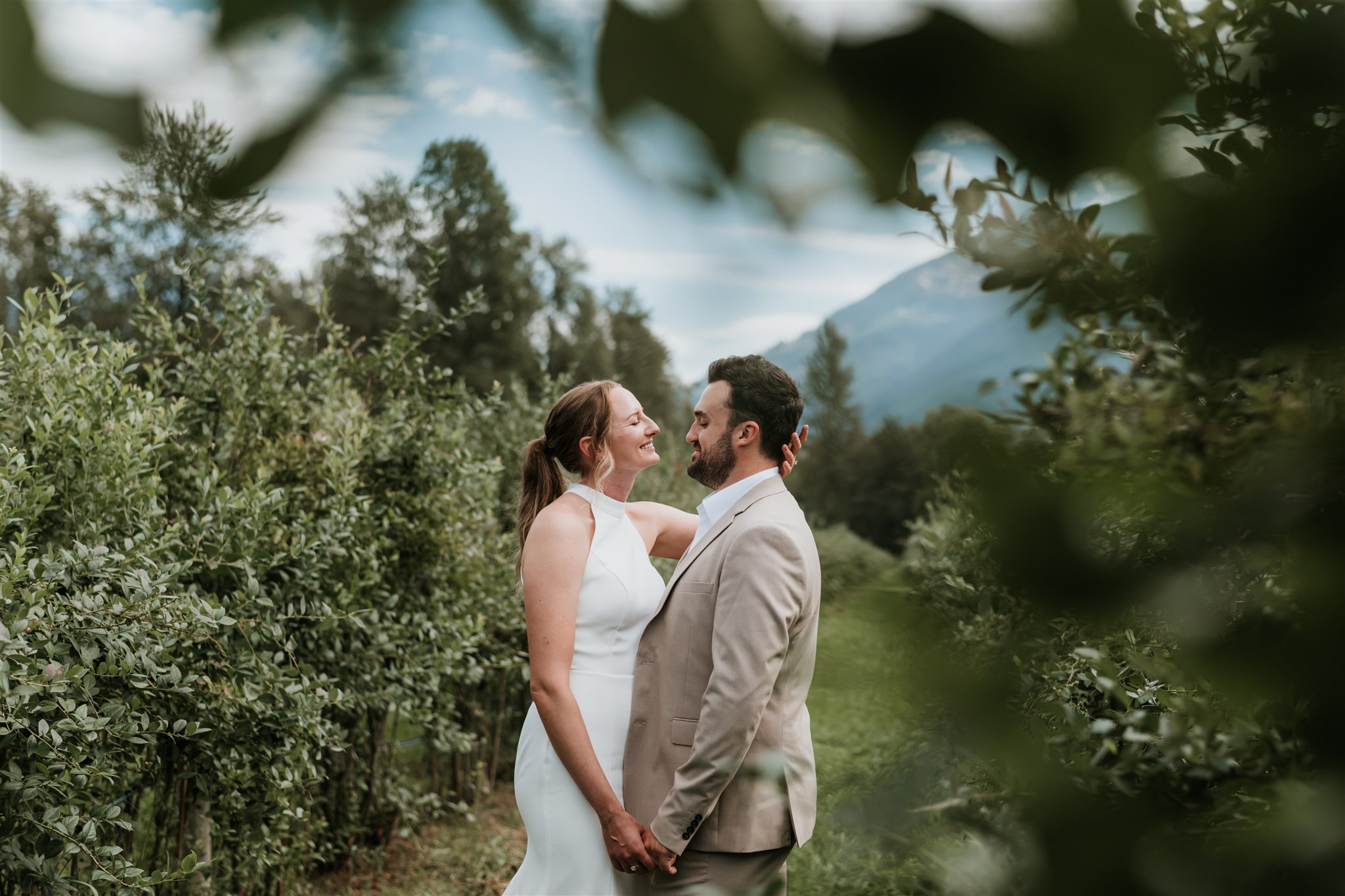 Bride and Groom portraits in Pemberton, BC