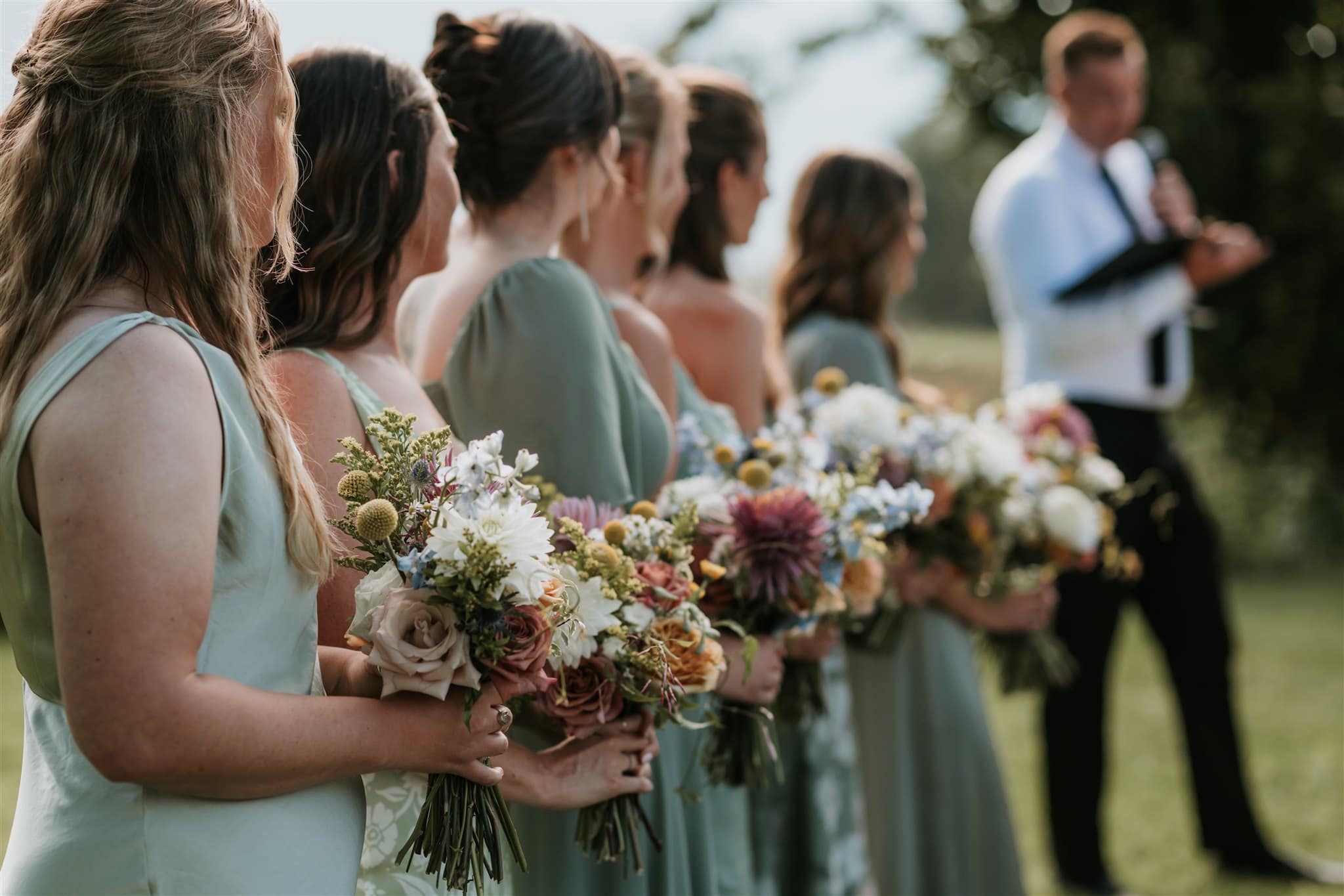 Pemberton wedding florist at North Arm Farm