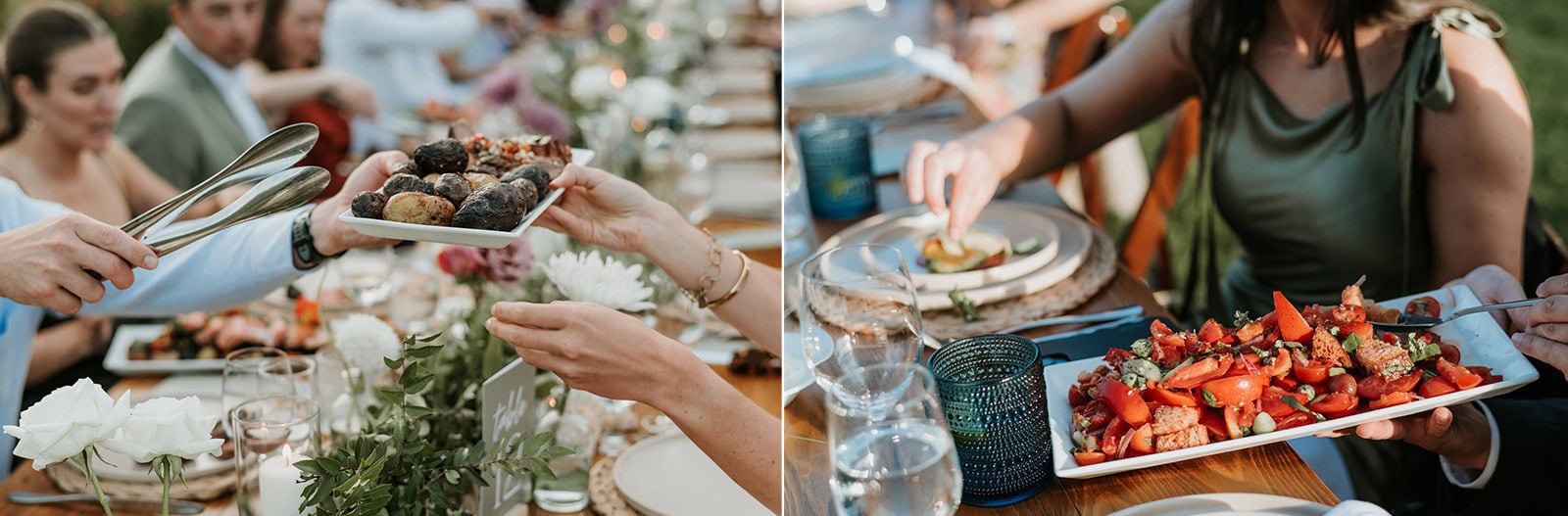 North Arm Farm caters a wedding reception